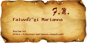 Faluvégi Marianna névjegykártya