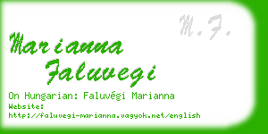marianna faluvegi business card